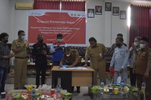 Bersama RSF-PHR, Dua Desa di BengkalisÂ Berpartisipasi dalam Penyelamatan Gajah