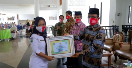 Sekda Siak Serahkan Penghargaan Kepada Tenaga Kesehatan