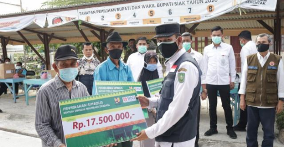 Warga di Sabak Auh Siak Dapat Bantuan Rehab Rumah dari Pusat