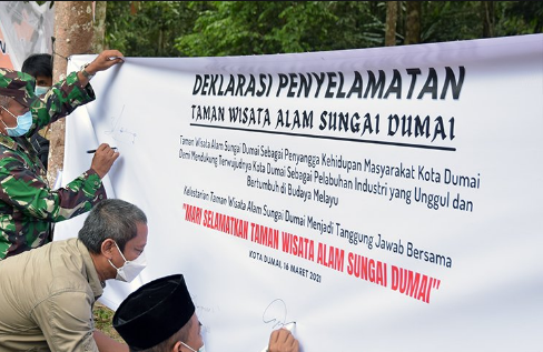 BBKSDA Riau Inisiasi Deklarasi Penyelamatan TWA Sungai Dumai 