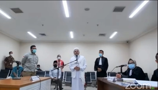 Hadir di Sidang Online, Habib Rizieq: Saya Dipaksa, Saya Dihinakan