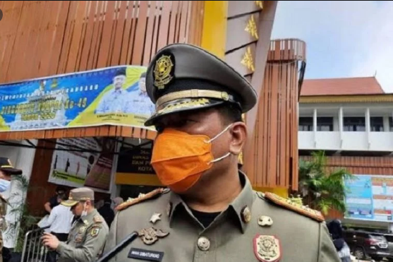 Kasatpol PP Pekanbaru Beserta Belasan Anggota Positif Covid-19