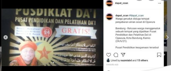 Heboh Pimpinan Pusdiklat Dai Bandung Ngaku Rasul