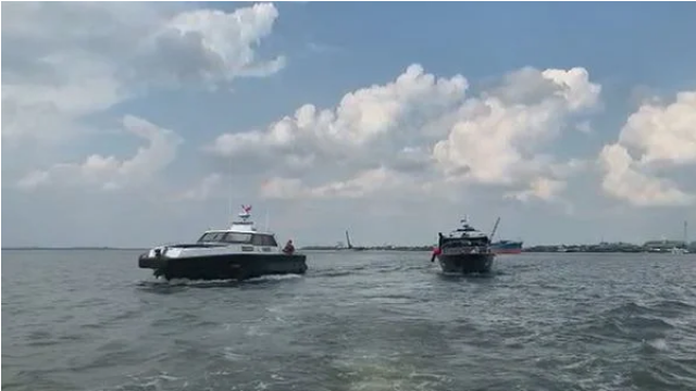KPC Lancang Kuning Polda Riau Tangkap Kapal Pembawa Sabu Berbendera Malaysia