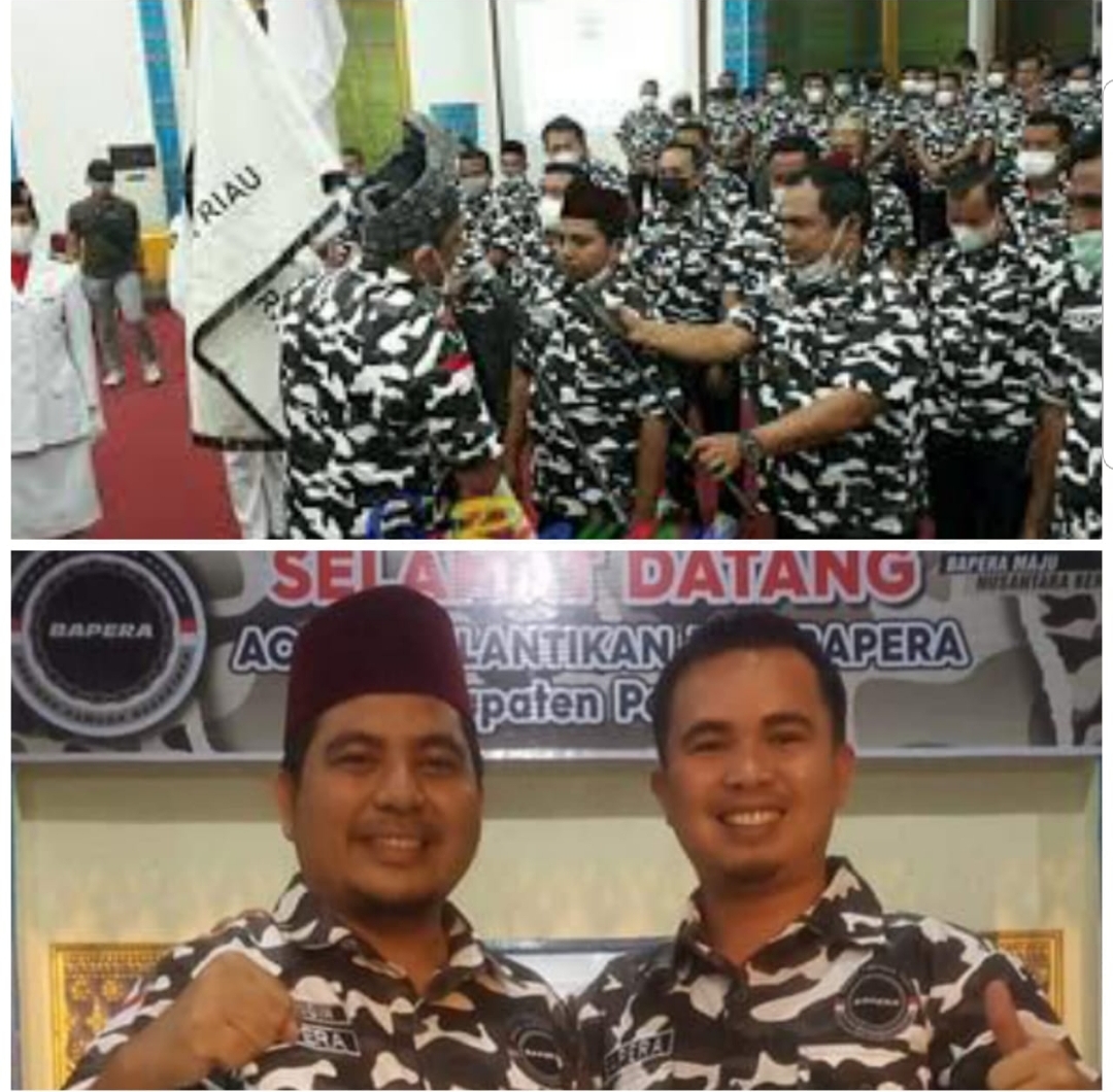 Nasaruddin Dilantik Jadi Ketua DPD Bapera Pelalawan