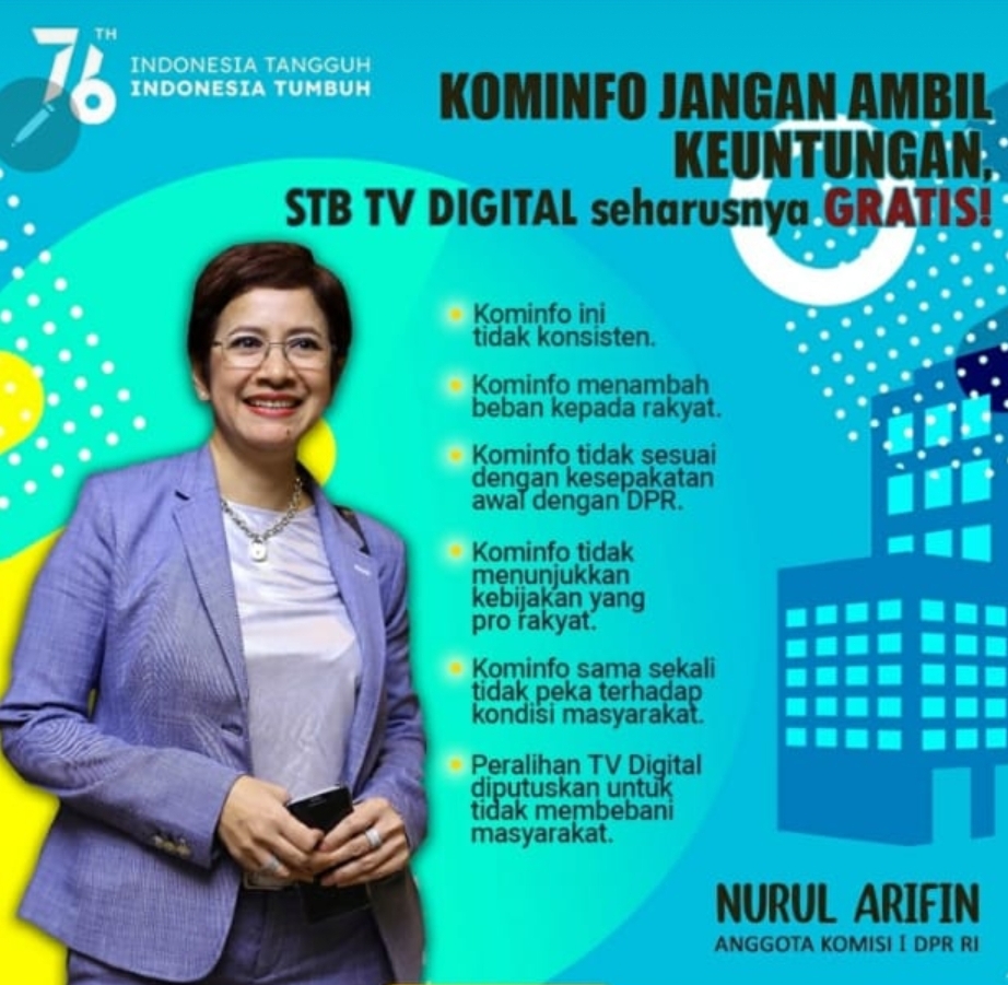 Soal STB TV Digital Gratis untuk Rakyat, Kominfo Dinilai Tak Tepati Janji
