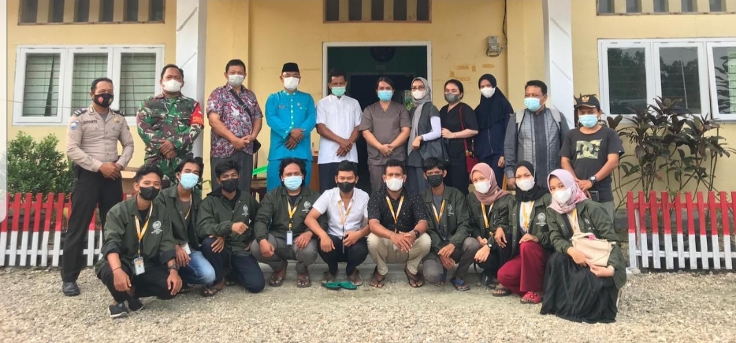 Hebat!! Mahasiswa KKN UMRI Gandeng Puskesmas Kulim Jaya Lakukan Sosialisasi dan Vaksinasi Covid-19