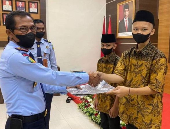 Berikan Remisi Kepada Andikpas Dihari Anak Nasional, 2 Napi Langsung Bebas