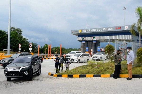 Tol Pekanbaru-Dumai tetap Beroperasi Meski ada Larangan Mudik 