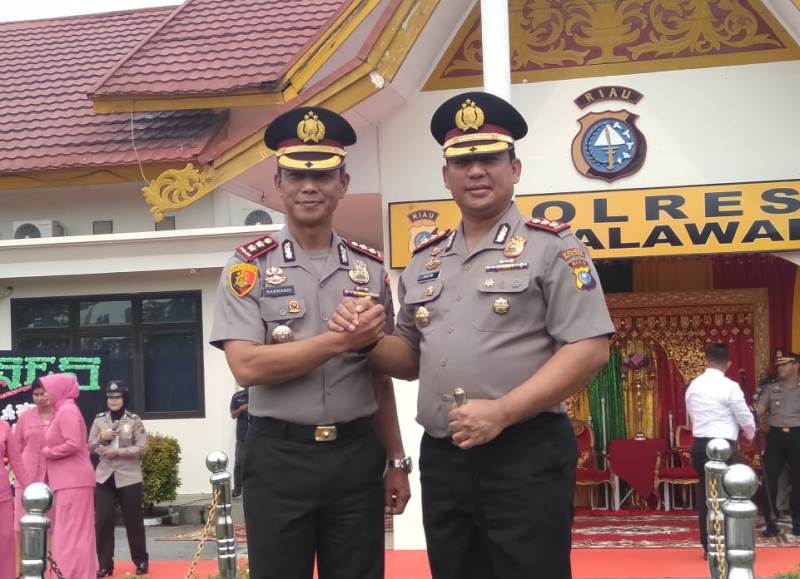 Pisah Sambut dan Tepung Tawar Kapolres Pelalawan