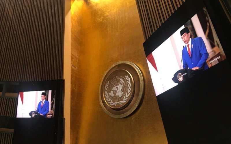 Di Depan Sidang Umum PBB, Jokowi Tegaskan Indonesia Dukung Palestina