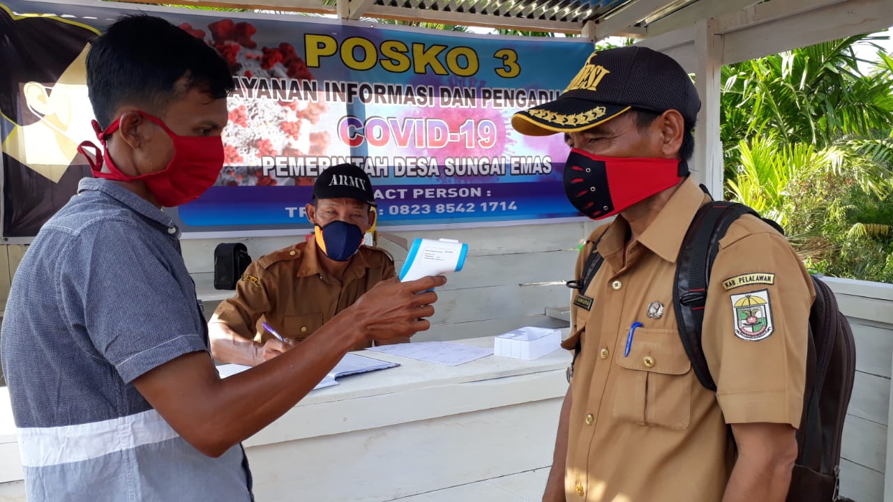 Antisipasi Covid -19 , Kades Sungai Emas Dirikan Tiga Posko