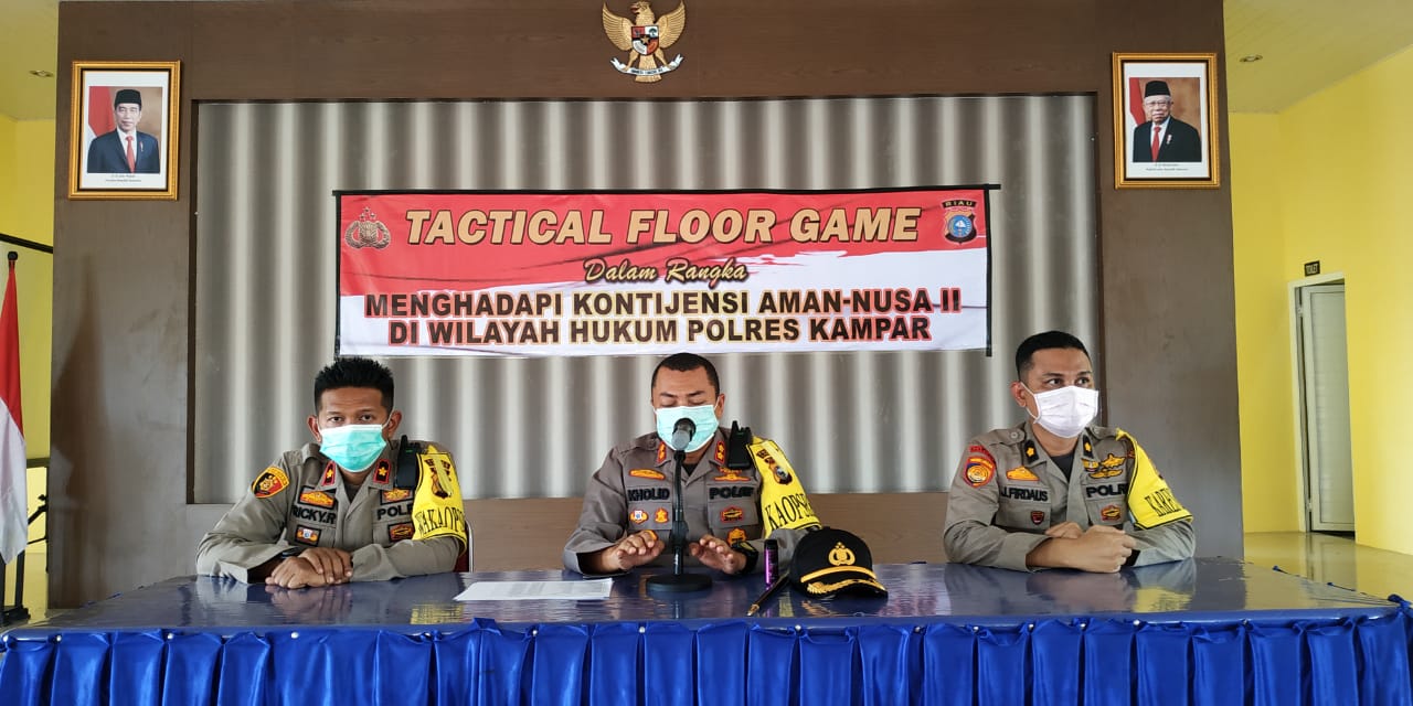 Polres Kampar Gelar Tactical Floor Games, Apa pula Ini?