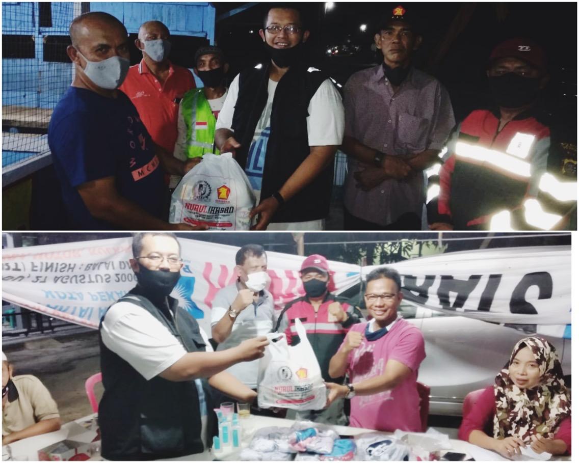 Jaga Stamina, Nurul Ikhsan Bagikan Paket Puding kepada Relawan Posko Siaga Covid-19