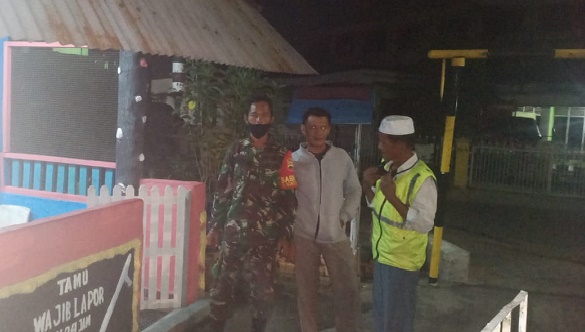 Babinsa Agro Wisata Ajak Warga Tingkatkan Patroli Malam