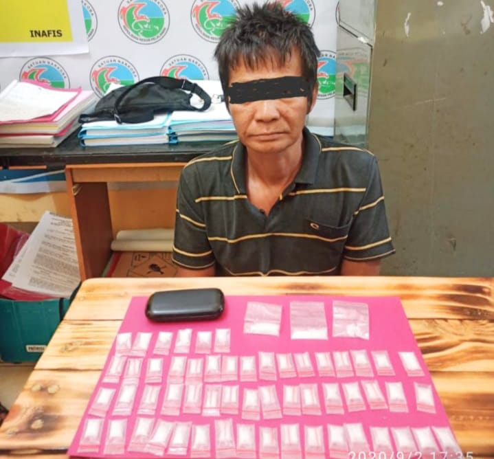 Team Opsnal Polres Pelalawan Ciduk Tersangka Diduga Pengedar Narkotika