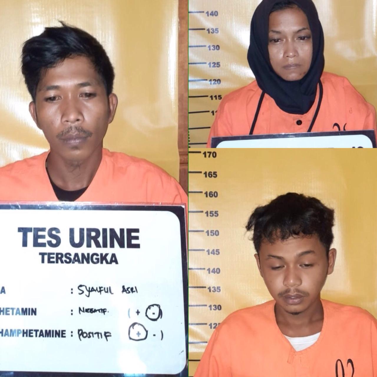 Tiga Pengedar Shabu Digulung Tim Khusus Restik Polres Bengkalis