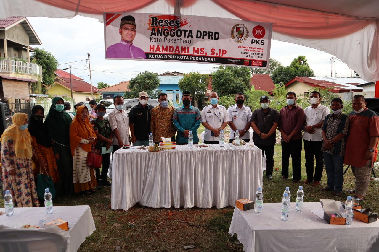 Reses Ketua DPRD Pekanbaru, Hamdani perjuangkan Fasum di Wonorejo