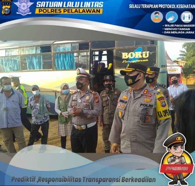 Ini Dia 3 Titik Pos Penyekatan di Pintu Keluar Masuk Pelalawan