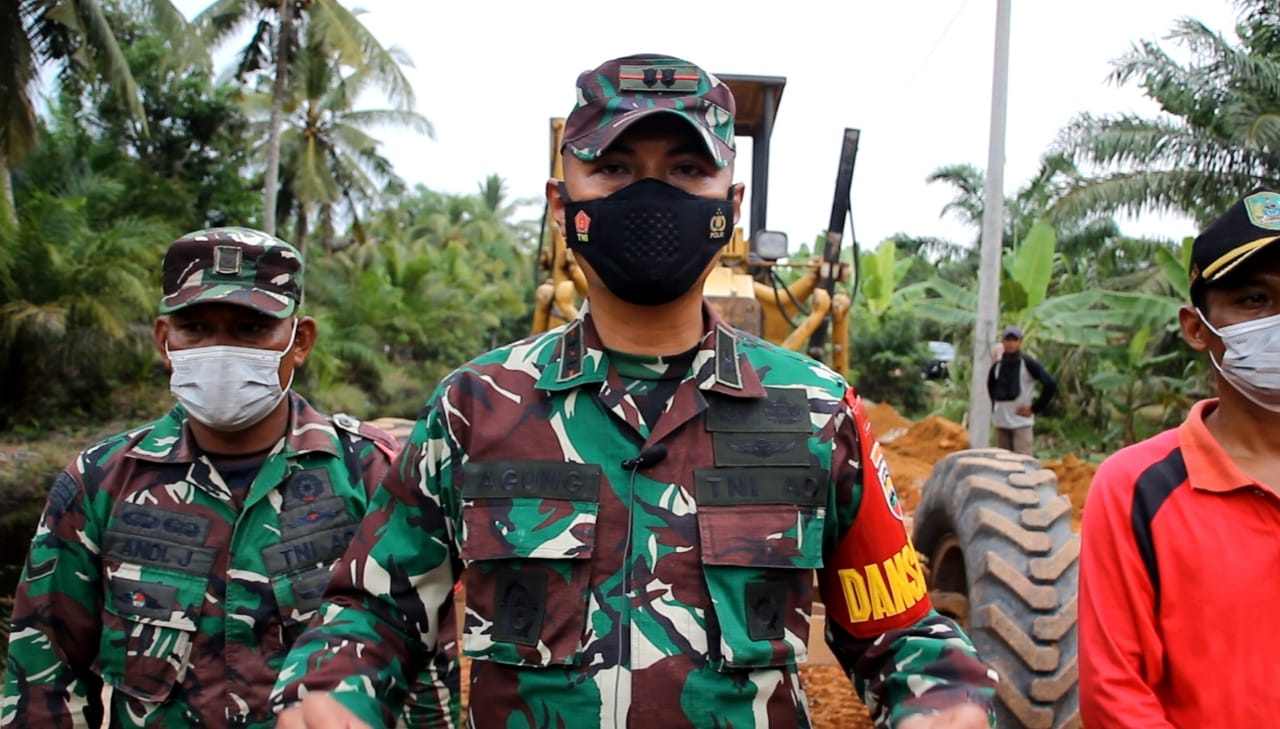 Alhamdulillah, Sebelum Penutupan, Realisasi Program TMMD ke-111 Kodim 0321 Rohil Diatas  80 Persen