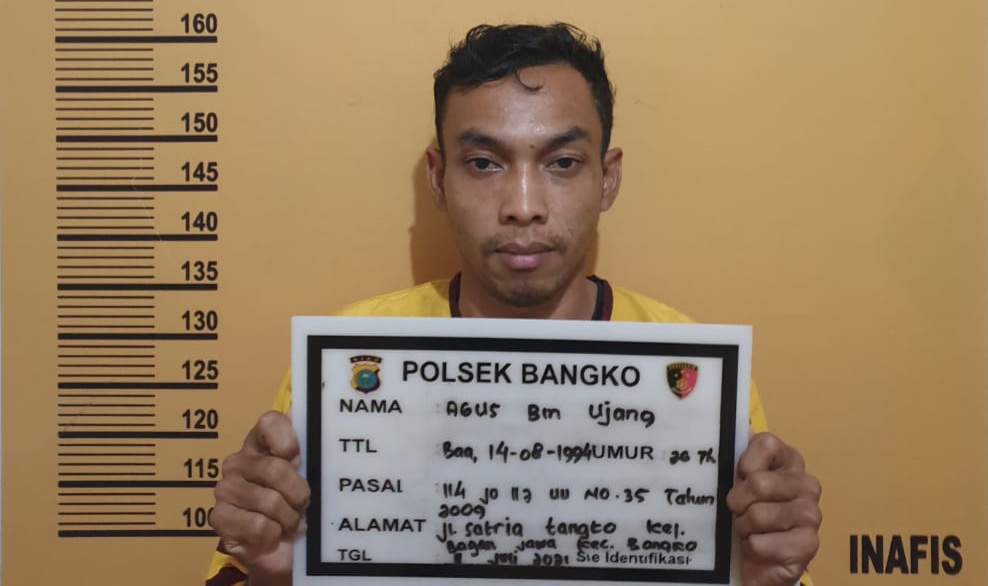 Kantongi 3.24 Gram Sabu, Warga Bagan Jawa Diciduk Polisi