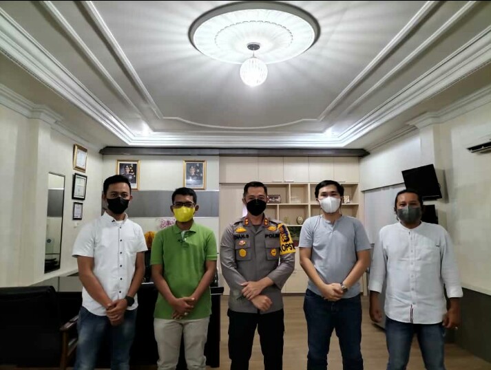 Audiensi, Kapolres Siap Bersinergi dengan SMSI Inhil
