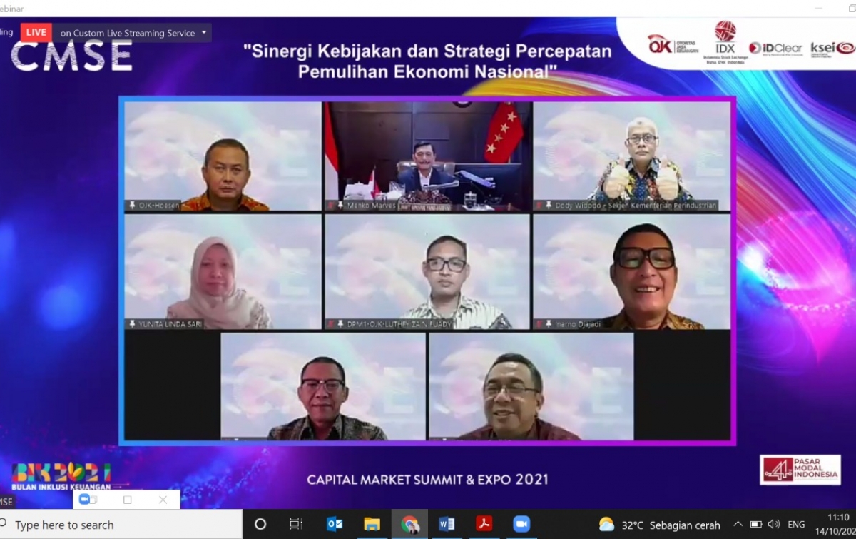 CMSE 2021, Dongkrak Pertumbuhan Investor dan Pemulihan Ekonomi Nasional