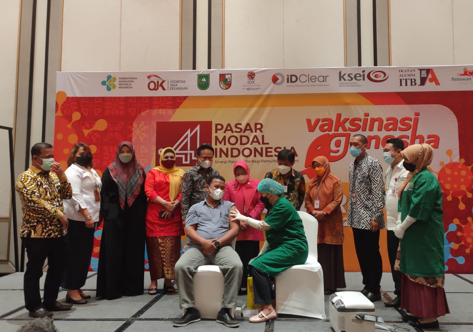 BEI, KPEI, KSEI dan IA-ITB Gelar Vaksinasi 60 Ribu Dosis Sempena HUT Pasar Modal