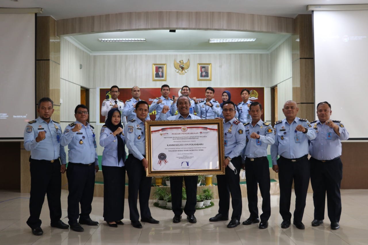 Tiga Satker Kemenkumham Riau Raih Predikat WBK