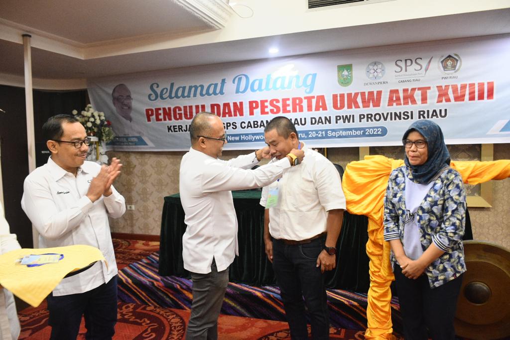 UKW SPS, Ketua PWI Riau: Wartawan Harus Memiliki Standar Kompetensi