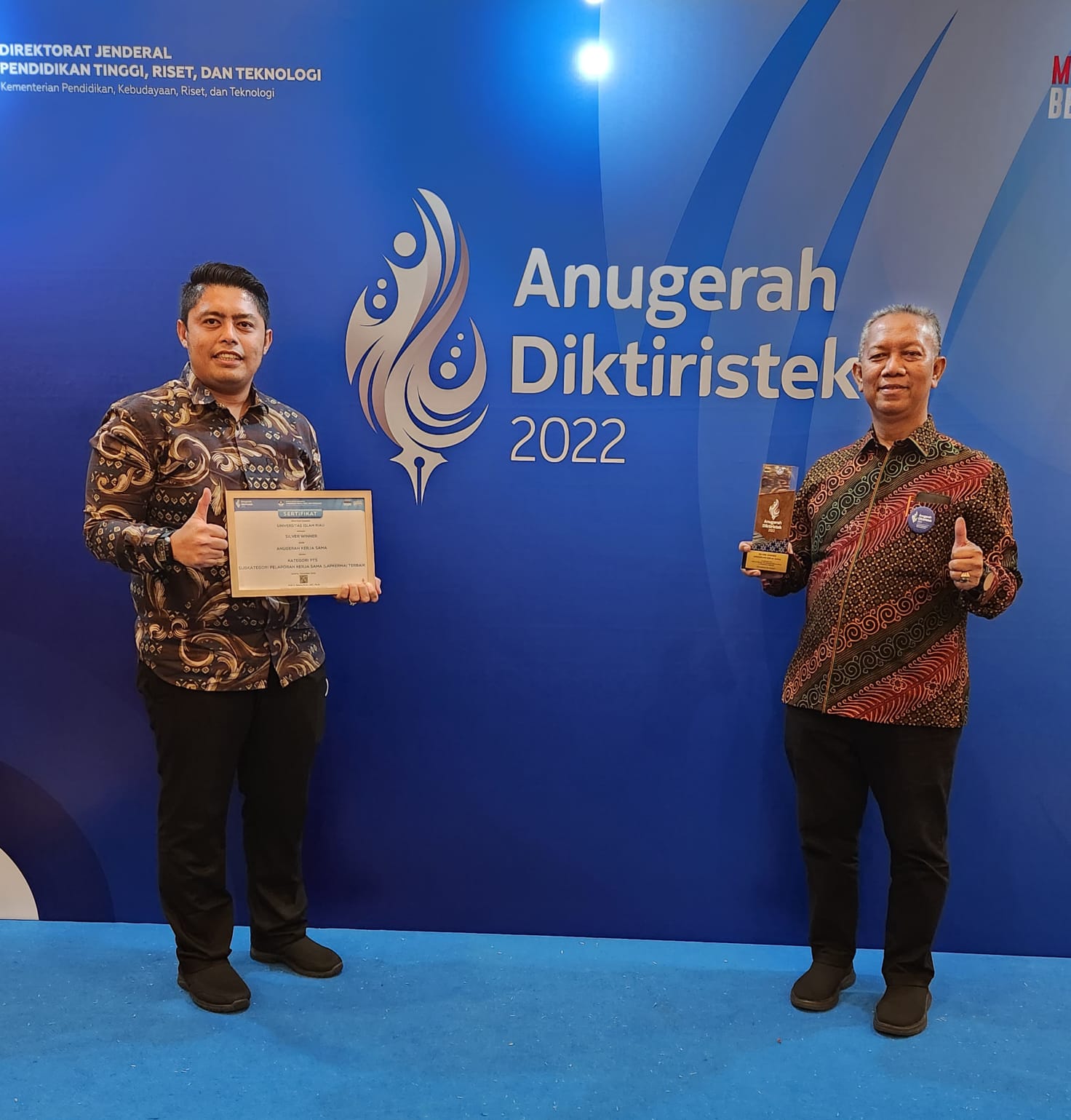 UIR Raih Penghargaan Pelaporan Kerja Sama Terbaik Anugerah Diktiristek, Rektor: Jangan Cepat Puas Dulu