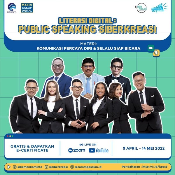 Melalui GNLD Siberkreasi, Kemenkominfo Gelar Kelas Public Speaking