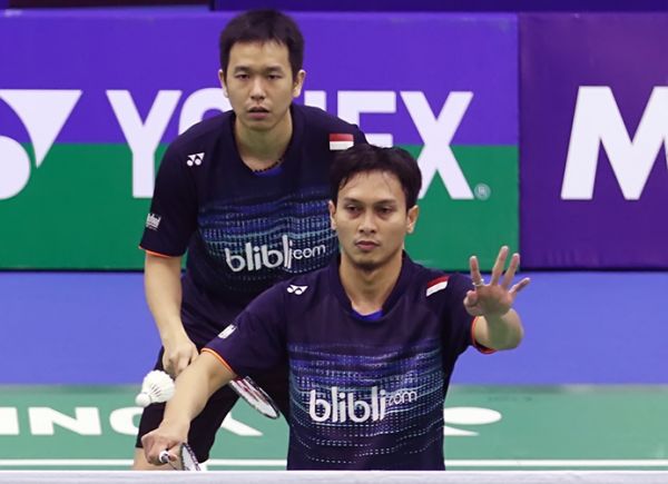 Ganda Putra Mohammad Ahsan dan Hendra Setiawan Lolos ke Semifinal