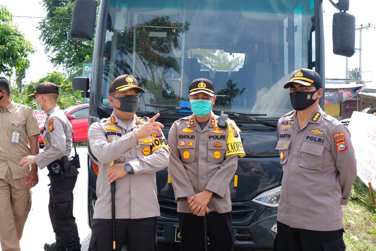 Kunjungi Perbatasan Riau-Sumbar, Kapolda : Tidak Ada Yang Boleh Mudik