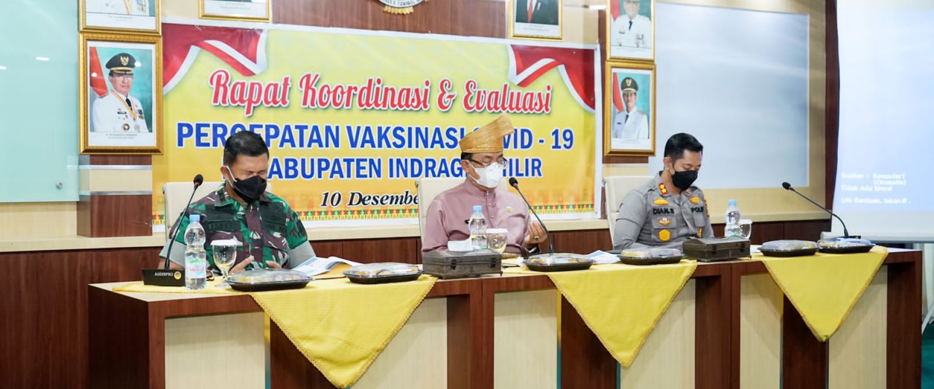 Bupati Pimpin Rakor Dan Evaluasi Percepatan Vaksinasi Covid-19