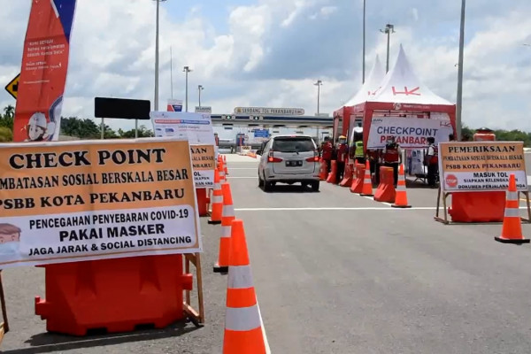 Riau Buka Posko Perbatasan Cegah Transmisi Covid-19 saat Libur Lebaran