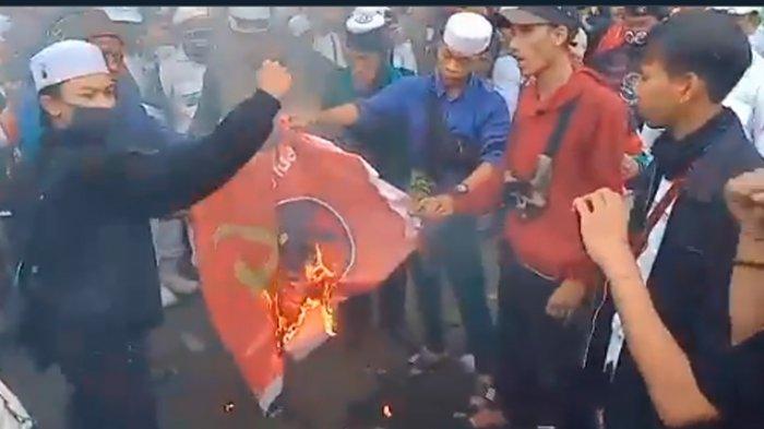 Korlap Demo: Pembakaran Bendera PDIP Accident, Tak Direncanakan