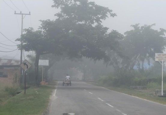 Bengkalis Diselimuti Kabut Asap
