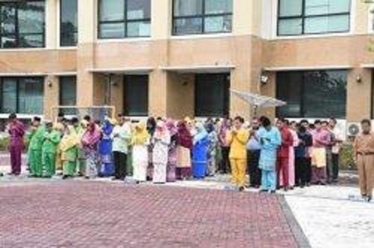 ASN Sambut hari jadi ke-69 Kabupaten Kampar tahun 2019 Dengan Pakaian Melayu