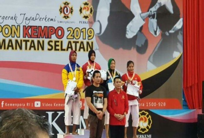 Atltet Kempo Riau Nor Lolita Peraih Medali Perak Pra PON Lolos PON Papua 2020