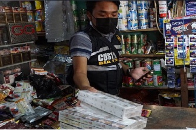Puluhan Ribu Batang Rokok Ilegal Diamankan Bea Cukai Pekanbaru