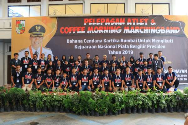 Wako Lepas Marching Band Bahana Cendana Kartika ke Ajang Nasional