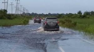 Sejumlah Ruas Jalan di Pangkalankerinci Kembali Banjir