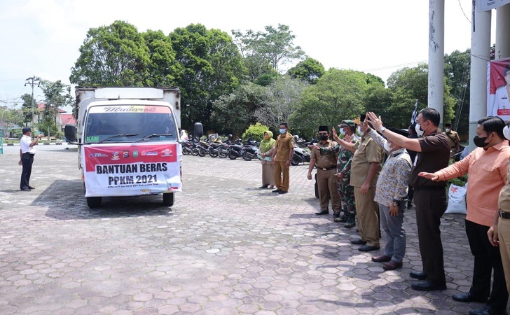 Alhamdulillah, Pemkab Siak Mulai Salurkan Beras Bantuan PPKM