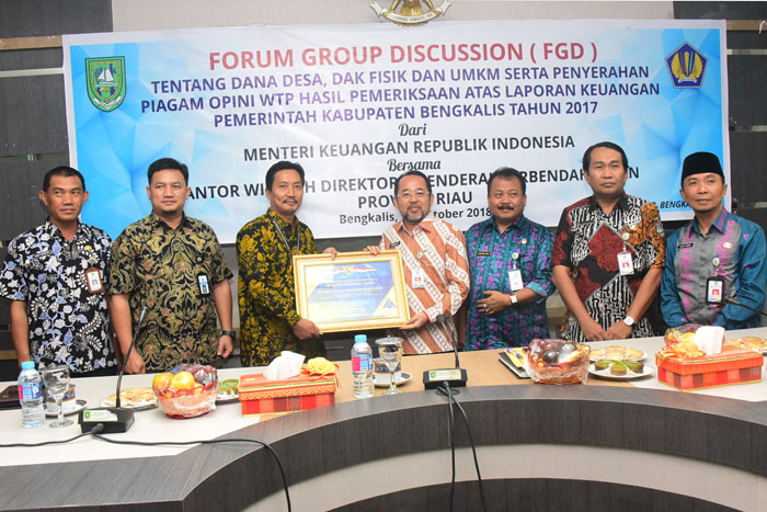 Pemkab Kembali Raih WTP untuk Pemeriksaan Laporan Keuangan 2017