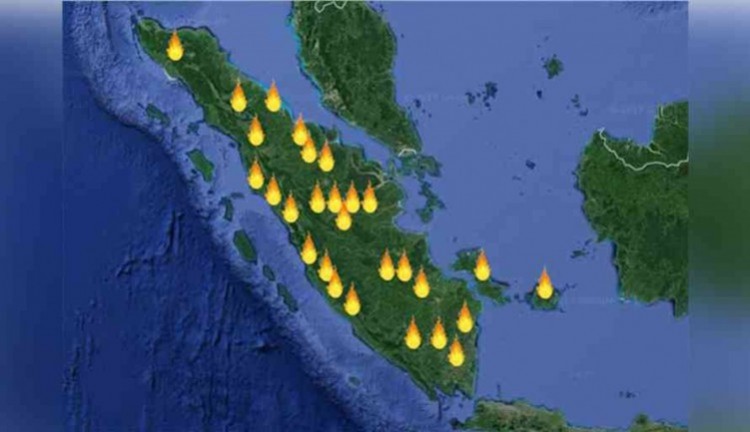 BMKG Deteksi 47 Titik Panas di Sumatera, Terbanyak di Riau