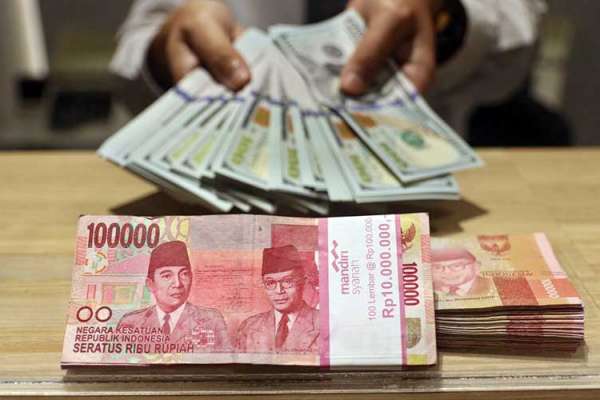 Rupiah hari ini Berada di Level Rp 14.186 per dolar AS