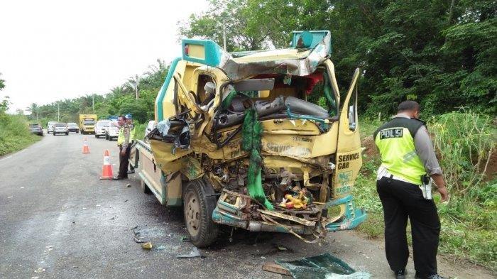 Adu Kambing di Jalan Lintas Duri-Pekanbaru, Supir Truk Tewas Terjepit