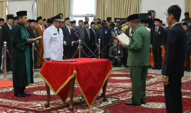 Didoakan Amanah,Catur Sugeng Dilantik Jadi Bupati Kampar