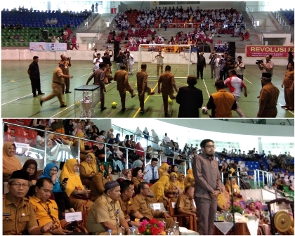 Dukung Kegiatan Ekstrakurikuler Olahraga, Ginda Burnama Buka Turnamen Futsal SMALA Cup ke-X 